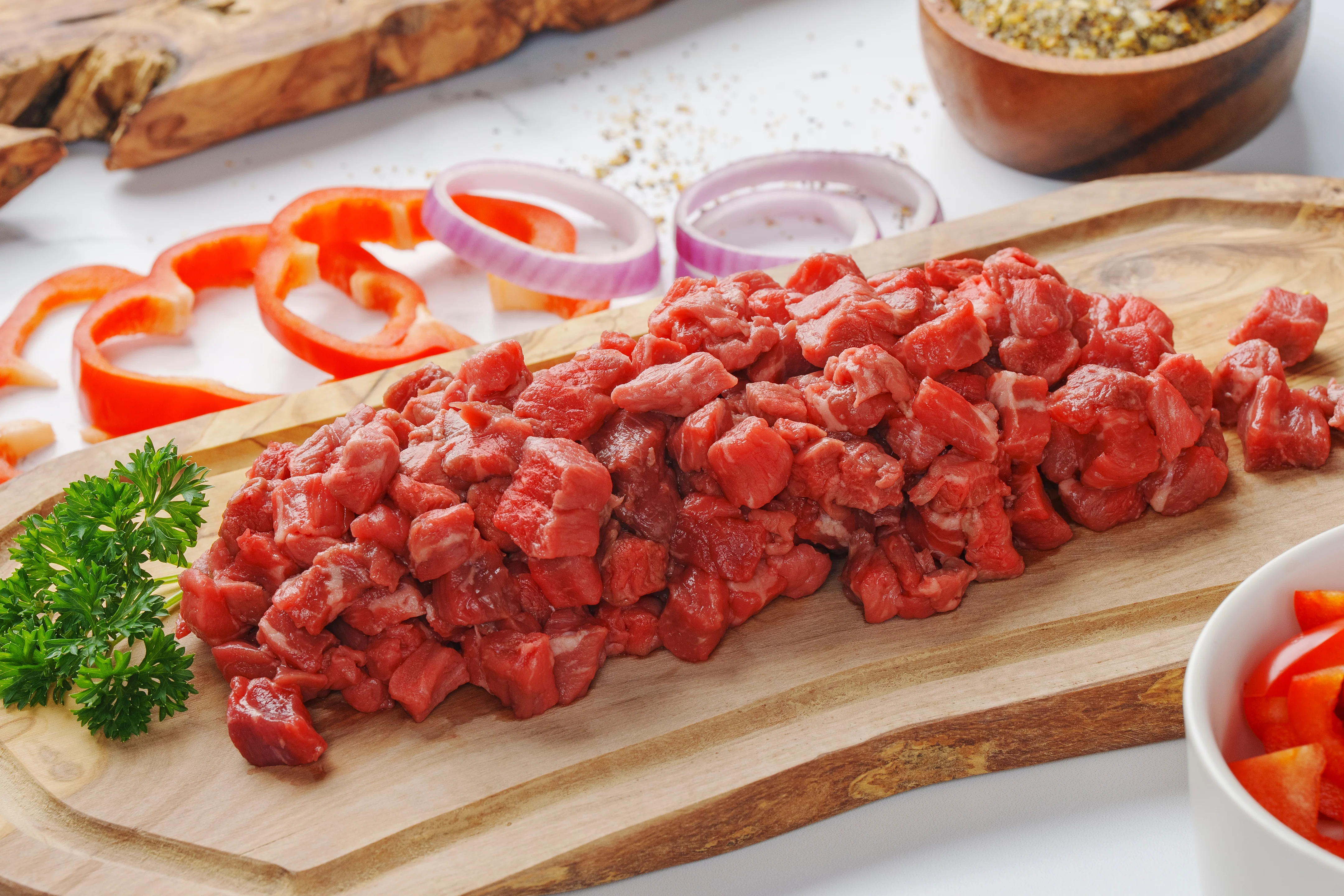 Diced Steak x2